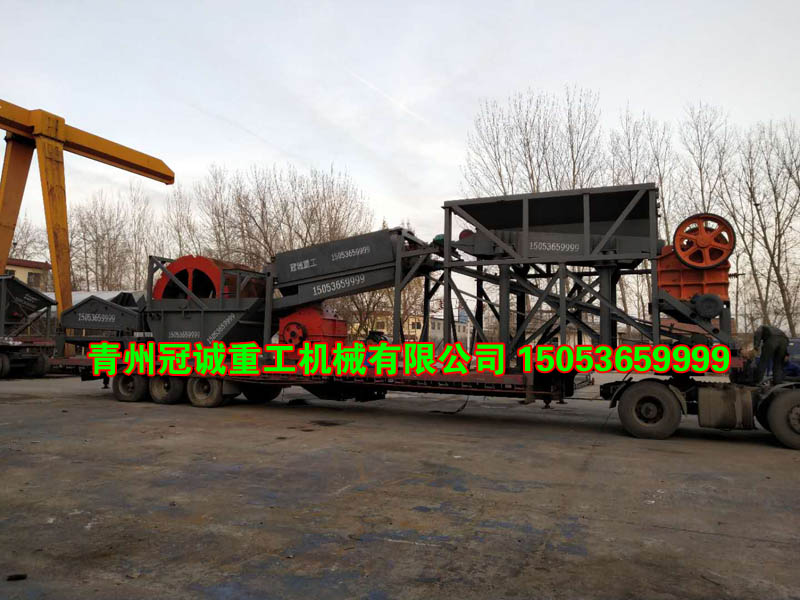 2019新款移動制沙洗砂機械生產線